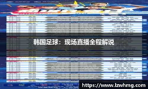 韩国足球：现场直播全程解说